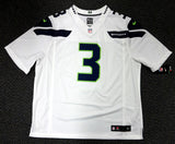 Seattle Seahawks Russell Wilson Autographed White Nike Twill Jersey Size XXL RW Holo Stock #71435