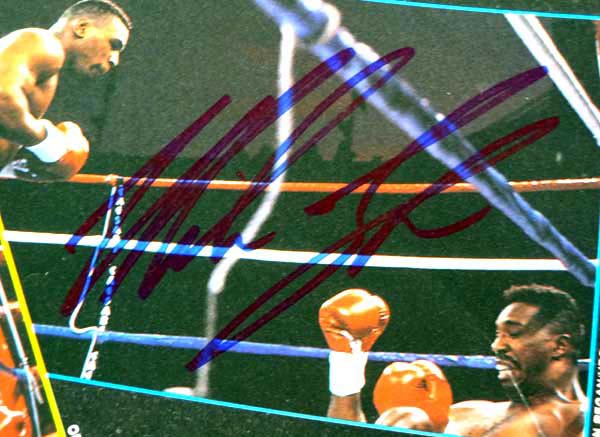 Mike Tyson & Henry Tillman Autographed Magazine Poster Photo Vintage PSA/DNA #T19763