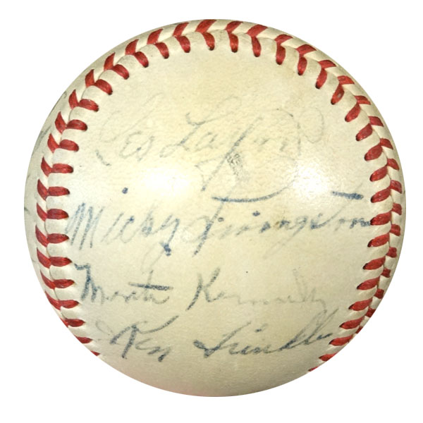 1948 New York Giants Autographed Official NL Baseball With 19 Signatures Including Johnny Mize PSA/DNA #W06937