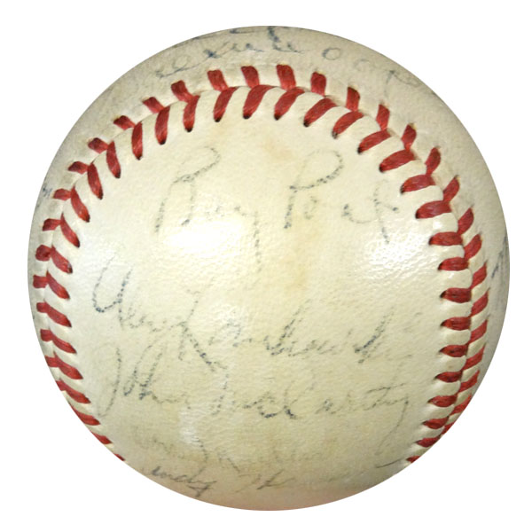 1948 New York Giants Autographed Official NL Baseball With 19 Signatures Including Johnny Mize PSA/DNA #W06937