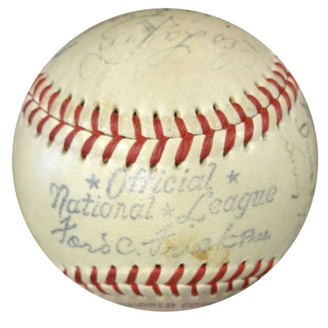 1948 New York Giants Autographed Official NL Baseball With 19 Signatures Including Johnny Mize PSA/DNA #W06937