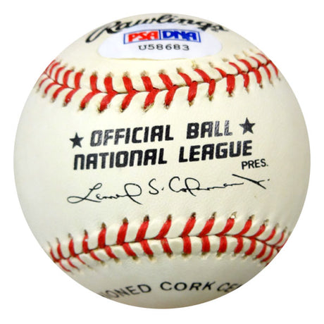 Jack Bolling Autographed Official NL Baseball Brooklyn Dodgers PSA/DNA #U58683