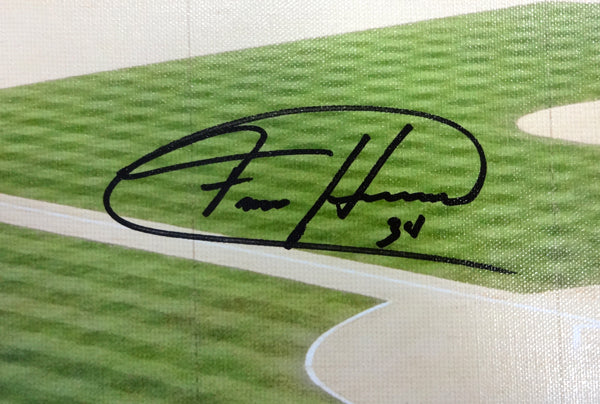 Felix Hernandez Autographed Framed 20x30 Canvas Photo Seattle Mariners "PG 8-15-12" #/34 MCS Holo Stock #94467