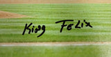 Felix Hernandez Autographed Framed 20x30 Canvas Photo Seattle Mariners "King Felix" #/34 MCS Holo Stock #94466