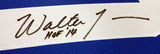 Seattle Seahawks Walter Jones Autographed Framed Blue Jersey MCS Holo Stock #90485