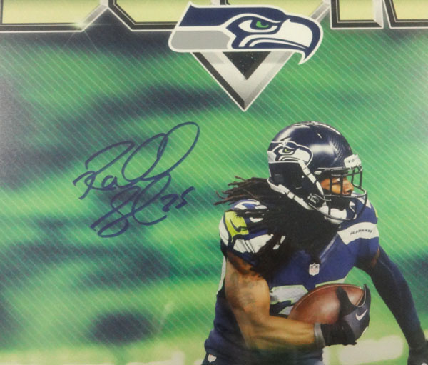 Richard Sherman Autographed Framed 16x20 Photo Seattle Seahawks RS Holo Stock #90705