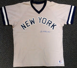 New York Yankees Spud Chandler Autographed Gray Jersey PSA/DNA #X04116