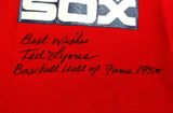 Chicago White Sox Ted Lyons Autographed Red Jersey "Best Wishes, Baseball Hall Of Fame 1955" PSA/DNA #V11811