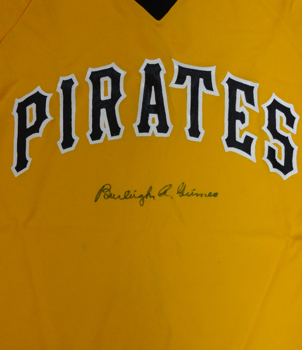Pittsburgh Pirates Burleigh Grimes Autographed Yellow Jersey PSA/DNA #V93947