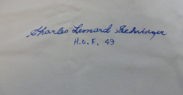 Detroit Tigers Charles "Charlie" Leonard Gehringer Autographed Gray Jersey "HOF 49" PSA/DNA #V11069