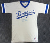 Brooklyn Dodgers Al "Rube" Walker Autographed Gray Jersey "Best Wishes" PSA/DNA #X04119