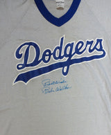 Brooklyn Dodgers Al "Rube" Walker Autographed Gray Jersey "Best Wishes" PSA/DNA #X04119
