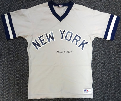 New York Yankees Waite Hoyt Autographed Gray Jersey PSA/DNA #V11321