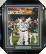 Felix Hernandez Autographed Framed 16x20 Photo Seattle Mariners "P.G. 8-15-12" Perfect Game PSA/DNA Stock #98089