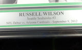Russell Wilson Autographed Framed 8x10 Photo Seattle Seahawks First Game RW Holo Stock #98098