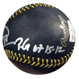 Felix Hernandez Autographed Official MLB Baseball Seattle Mariners "PG 8-15-12" MLB Holo Stock #61541