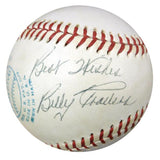 Hank Aaron & Others Autographed Official AL Baseball "Best Wishes" Vintage PSA/DNA #W05048