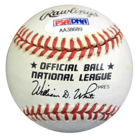Charlie Neal Autographed Official NL Baseball Brooklyn Dodgers PSA/DNA #AA38689