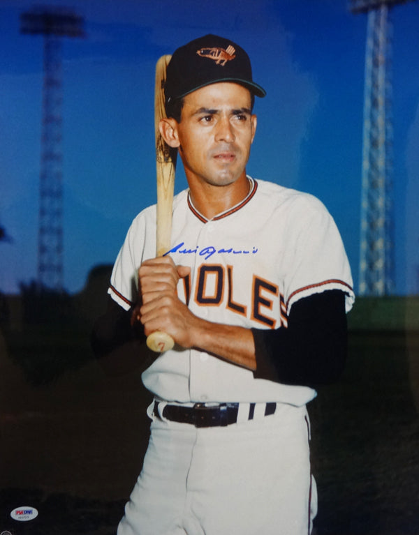 Luis Aparicio Autographed 16x20 Photo Baltimore Orioles Vintage PSA/DNA #AA37579