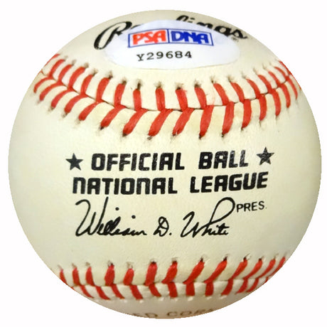 Hoot Evers Autographed Official NL Baseball Detroit Tigers PSA/DNA #Y29684