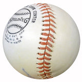 Hank Aaron Autographed Official NL Feeney Baseball Atlanta Braves Vintage Playing Days Signature PSA/DNA #Z32807