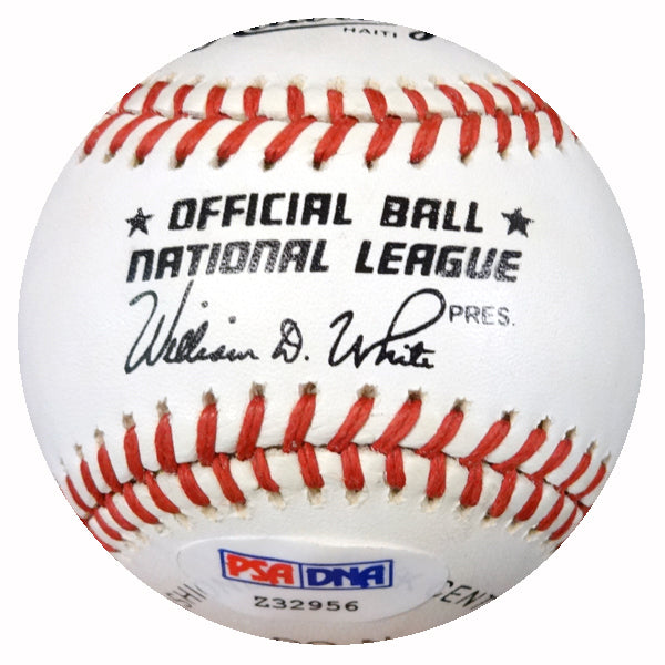 Sandy Amoros Autographed Official NL Baseball 1955 Brooklyn Dodgers PSA/DNA #Z32956