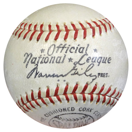 Willie Mays Autographed NL Giles Baseball San Francisco Giants "Best Wishes" 1950's Vintage Signature PSA/DNA #Z05624