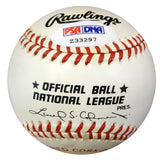 Otis Davis Autographed Official NL Baseball Brooklyn Dodgers PSA/DNA #Z33297