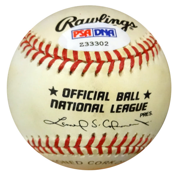 Paul Minner Autographed Official NL Baseball Brooklyn Dodgers PSA/DNA #Z33302