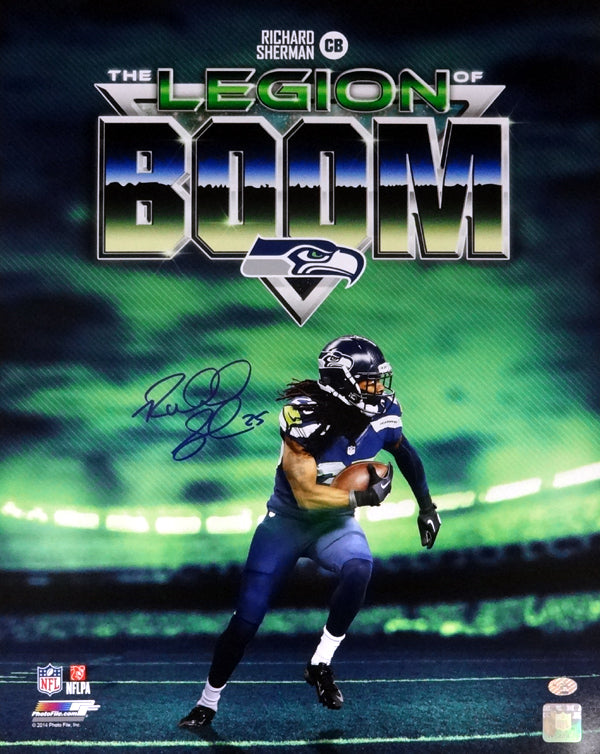 Richard Sherman Autographed 16x20 Photo Seattle Seahawks Legion of Boom RS Holo Stock #85974