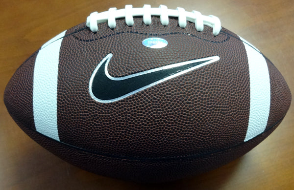 Marcus Mariota Autographed Brown Nike Logo Football Oregon Ducks MM Holo Stock #87158