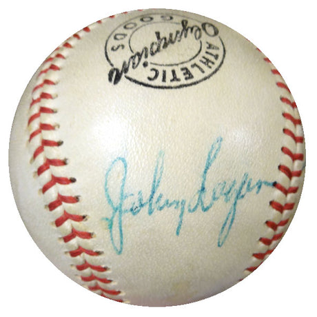Hank Aaron & Johnny Logan Autographed Baseball 1950's Vintage Signature PSA/DNA #I88281