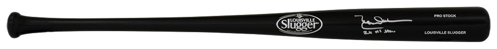 Leon Durham Signed Louisville Slugger Pro Stock Black Baseball Bat w/2x All Star