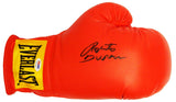 Roberto Duran Signed Everlast Red Boxing Glove (PSA)