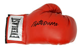 Roberto Duran Signed Everlast Red Boxing Glove (JSA)