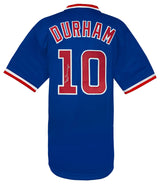 Leon Durham Signed Blue Custom Baseball Jersey w/Bull