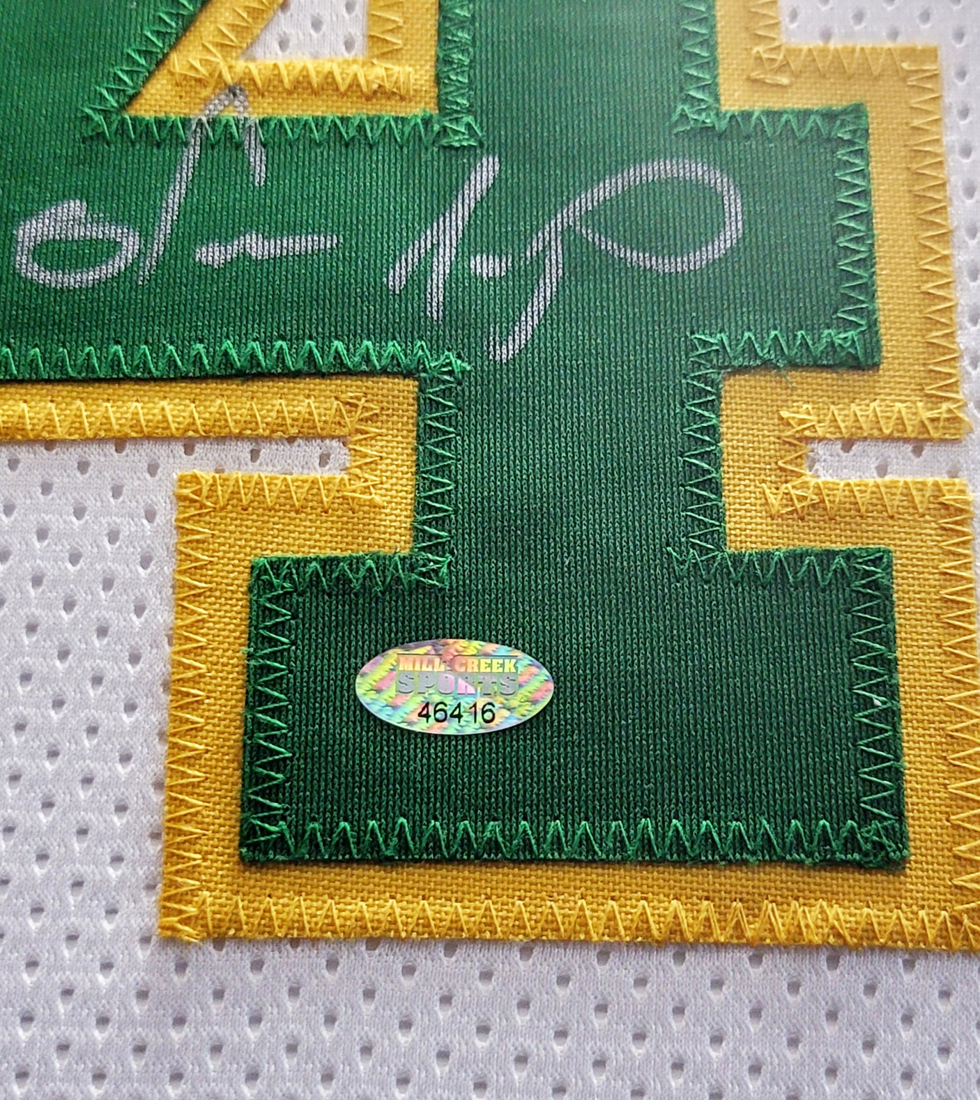Seattle Supersonics Shawn Kemp Autographed Framed White Jersey MCS Holo Stock #206942