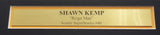Seattle Supersonics Shawn Kemp Autographed Framed White Jersey MCS Holo Stock #206942