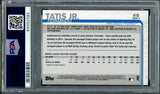 Fernando Tatis Jr. Autographed 2019 Topps Rookie Card #410 San Diego Padres PSA 8 Auto Grade Gem Mint 10 PSA/DNA #64992582
