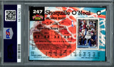 Shaquille "Shaq" O'Neal Autographed 1992 Stadium Rookie Card #247 Orlando Magic PSA 8 Auto Grade Gem Mint 10 PSA/DNA Stock #207359
