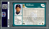 Ichiro Suzuki Autographed 2001 Topps Rookie Card #726 Seattle Mariners PSA 8 PSA/DNA Stock #207426