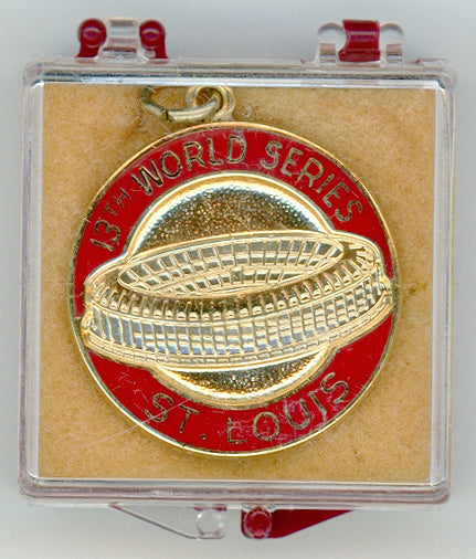 1982 St. Louis Cardinals Balfour World Series Press Pin Charm New in Box Stock #207861