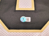 New Orleans Saints Drew Brees Autographed White Jersey Beckett BAS Witness Stock #207227