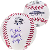 Miguel Vargas Autographed Official 2022 All Star Futures MLB Game Baseball Dodgers, White Sox Full Name Beckett BAS Witness Stock #207565