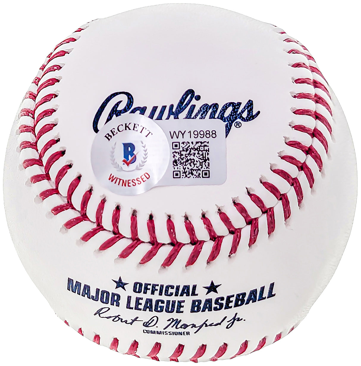 Miguel Vargas Autographed Official 2022 All Star Futures MLB Game Baseball Dodgers, White Sox Full Name Beckett BAS Witness Stock #207565