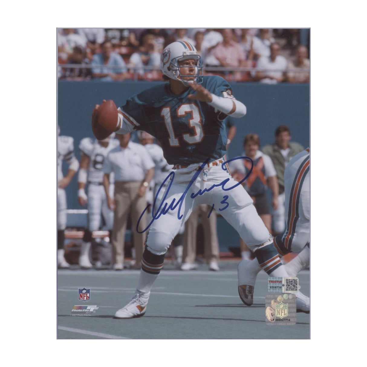 Dan Marino Autographed 8x10 Photograph - Tristar