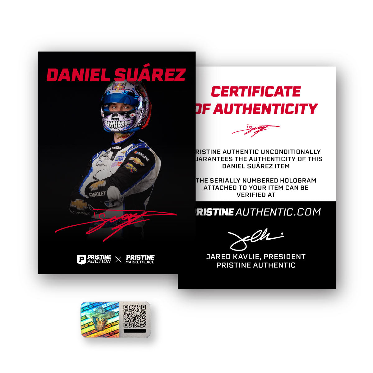 Daniel Suárez Signed NASCAR 2024 Atlanta Win 20x32 Gallery Wrapped Photo on SpeedCanvas (Suárez COA)