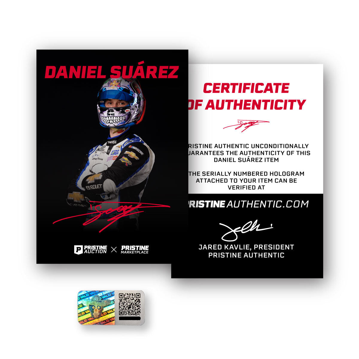 Daniel Suárez Signed NASCAR 2024 Atlanta Win Celebration 20x32 Gallery Wrapped Photo on SpeedCanvas Inscribed "2024 Atlanta .003" (Suárez COA)