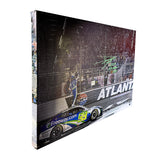 Daniel Suárez Signed NASCAR 2024 Atlanta Win Celebration 20x32 Gallery Wrapped Photo on SpeedCanvas Inscribed "2024 Atlanta .003" (Suárez COA)