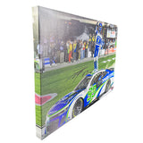 Daniel Suárez Signed NASCAR 2024 Atlanta Win Celebration 20x32 Gallery Wrapped Photo on SpeedCanvas (Suárez COA)